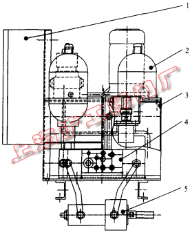 圖 1 快關(guān)蝶閥液壓驅(qū)動裝置外型
