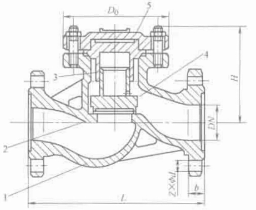 圖 2-13 升降式止回閥